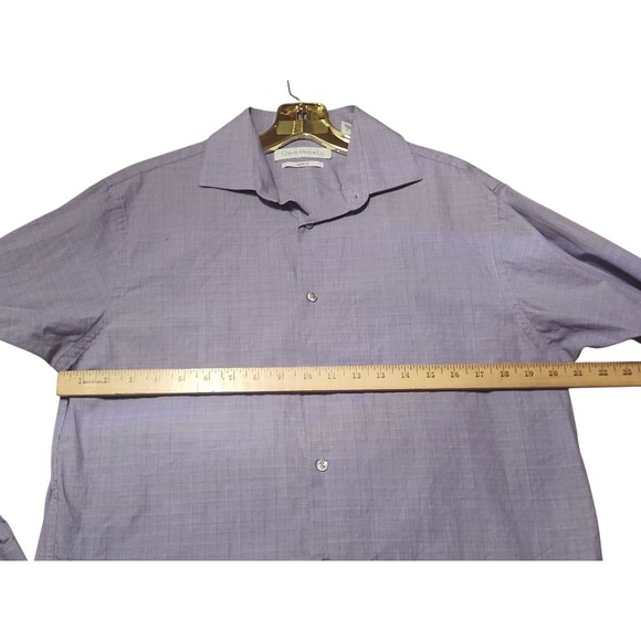 Calvin Klein & Co Men’s Dress Shirt M Lavender Long Sleeve 15-15.5 32/33 - Picture 2 of 7